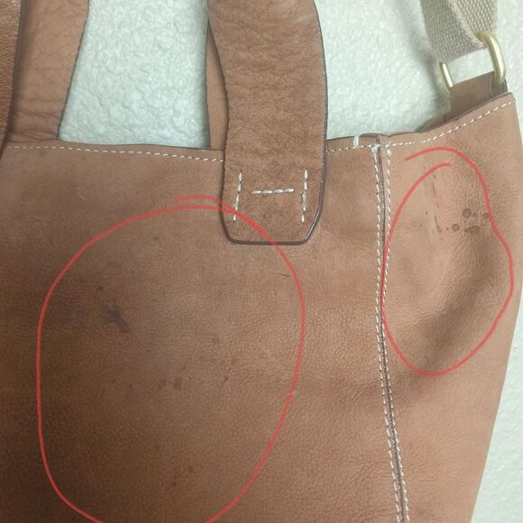 Gap established 1969 Brown leather shoulder bag‎ Large casual woman Y2K